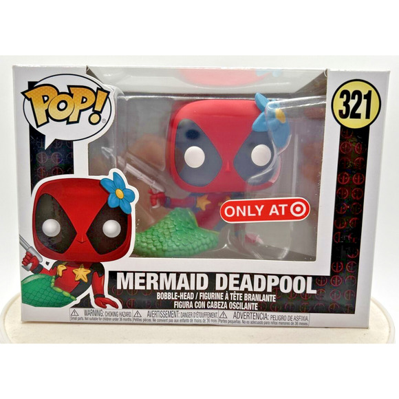 Funko Pop! Marvel Mermaid Deadpool Target Exclusive #321 F15 - Picture 1 of 6